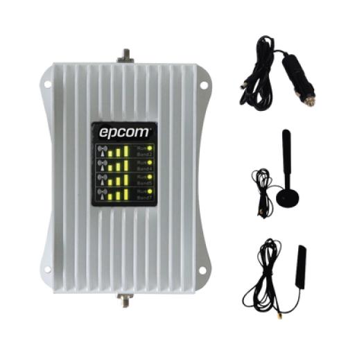 [EPCOM_EP-AM23-4G] Epcom KIT de Amplificador de Señal Celular Para Vehículo/ Soporta y Mejora la Señal Celular 4.5G, 4G LTE/ Múltiples Operadores, usuarios y dispositivos/ Ideal para Vehículo tipo Camioneta, Pick up o Sedán.