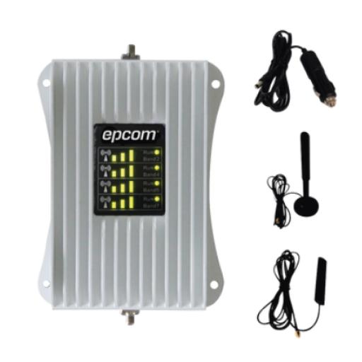 [EPCOM_EP-AM23-4G] Epcom KIT de Amplificador de Señal Celular Para Vehículo/ Soporta y Mejora la Señal Celular 4.5G, 4G LTE/ Múltiples Operadores, usuarios y dispositivos/ Ideal para Vehículo tipo Camioneta, Pick up o Sedán.