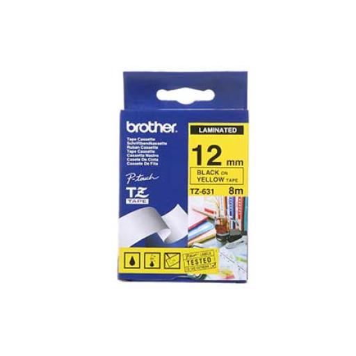 [BROTHER_TZE631] Brother Tze631 Cinta Para Impresora De Etiquetas Negro Sobre Amarillo
