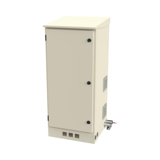 [LINKEDPROBYEPCOM_LP-FORTE-16U-BAT] LINKEDPRO BY EPCOM Gabinete de Piso para Exterior con Ventiladores y Termostato con Rack de 19" de 16 U + Espacio para Baterías. 