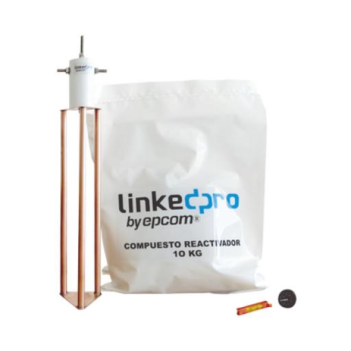 [LINKEDPROBYEPCOM_LP-GROUND-30A] LINKEDPRO BY EPCOM Electrodo para Corriente Máxima de 30 Amp. con Compuesto Mejorador de Terreno