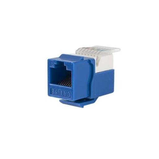 [LINKEDPROBYEPCOM_LP-KJ-516-BU] LINKEDPRO BY EPCOM Módulo Jack Keystone Cat5e sin Herramienta (toolless) para faceplate - Color Azul