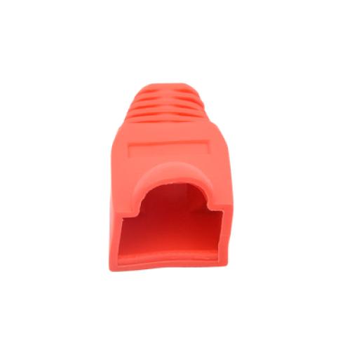 [LINKEDPROBYEPCOM_LP-PG8-025-RD] LINKEDPRO BY EPCOM Bota Plástica para protección de Plug RJ45, Color Rojo