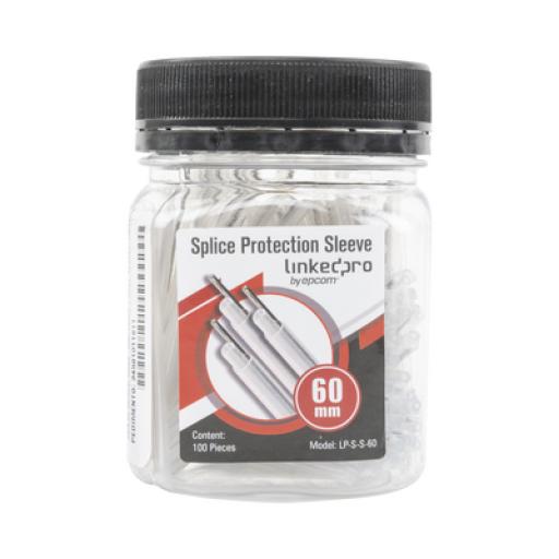 [LINKEDPROBYEPCOM_LP-S-S-60] LINKEDPRO BY EPCOM Bote con 100 Mangas para fusión de fibra óptica de 60 mm