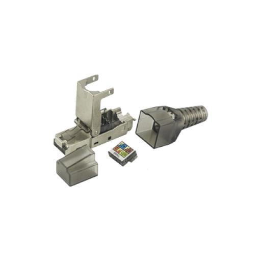 [LINKEDPROBYEPCOM_LPKJ6A17S] LINKEDPRO BY EPCOM Plug RJ45 Blindado Categoría 6A -Sin herramienta, para terminación en campo 