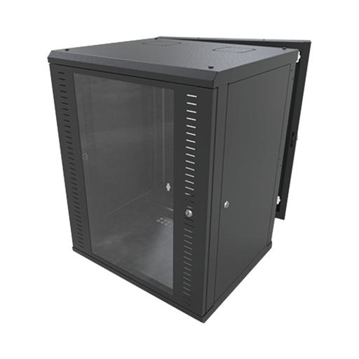 [LINKEDPROBYEPCOM_SR-1916-GAP-V4] LINKEDPRO BY EPCOM Gabinete Abatible de Pared (Con Marco Trasero) con Rack 19" de 16 Unidades. Ventana de Cristal Templado.