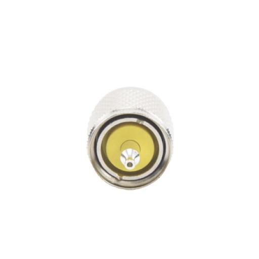 [RFINDUSTRIES_RFU-505] RF Industries Conector UHF Macho (PL-259) de Anillo Plegable para Ensamblar en Cables RG-58/U, RG-142/U.