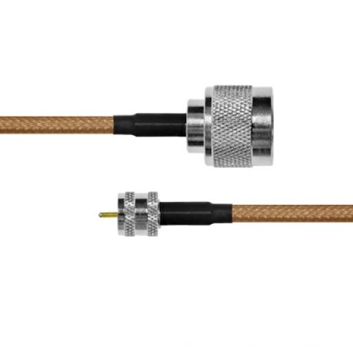 [EPCOM_SN-142-MIN-60] Epcom Cable RG142, con conectores N Macho / MINI UHF Macho.