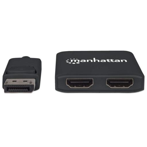 [MANHATTAN_152716] Manhattan VIDEO SPLITTER MANHATTAN DISPLAYPORT 1DP IN:2HDMI OUT USB/MST 152716