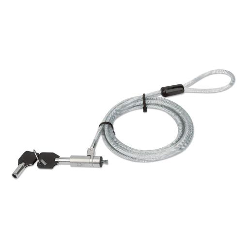 [MANHATTAN_440295] Candado de Seguridad Wedge N17 para laptop, con llave Manhattan.