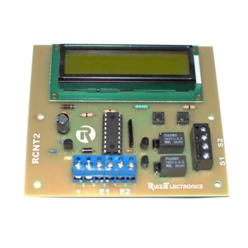 [RUIZELECTRONICS_RCNT2] Ruiz Electronics Tarjeta Contadora de Eventos con Pantalla