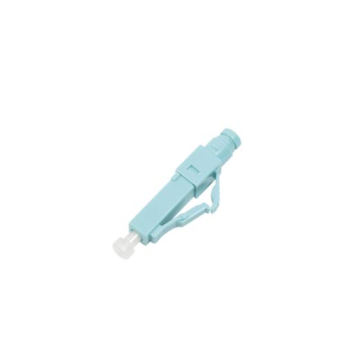 [SIEMON_FC1-LB-LC5-9AQ] Siemon Conector de Fibra Óptica pre-pulido LightBow LC Simplex, multimodo 50/125 (OM3/OM4), re-terminable, color Aqua