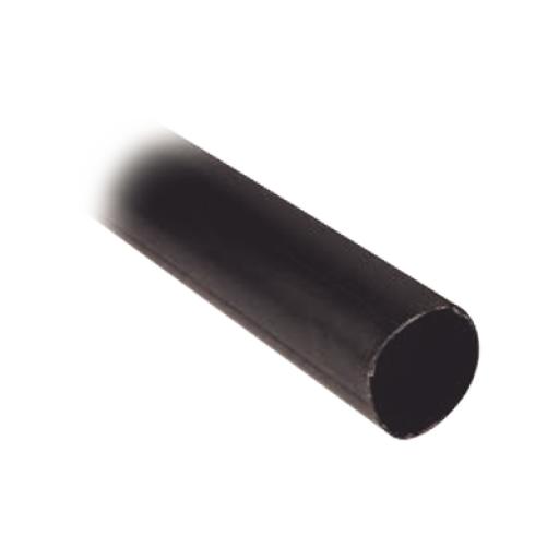 [SYSCOM_5174-1112-1] Syscom Tubo Termoencogible (Termofit) Negro de 1.2 m, 1.5 de Diámetro, Reduce de 2:1, Poliolefina.