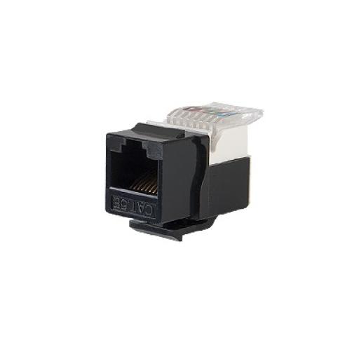 [LINKEDPROBYEPCOM_LP-KJ-516-BK] LINKEDPRO BY EPCOM Módulo Jack Keystone Cat5e sin Herramienta (toolless) para faceplate - Color Negro