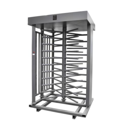 [ACCESSPRO_XT-100-C] AccessPRO Torniquete Sencillo / Cuerpo Completo / Interior/Exterior / 100% Acero con Pintura Gris / EJE CENTRAL con Pintura Gris / Acabado de Lujo / Alto Tráfico