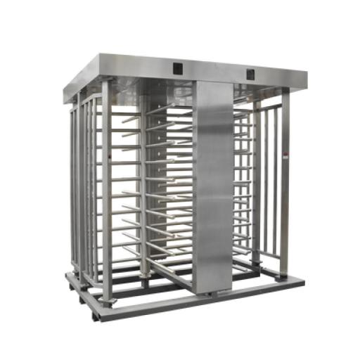 [ACCESSPRO_XT-200] AccessPRO Torniquete Doble / Cuerpo Completo / Interior/Exterior / 100% Acero Inoxidable / Acabado de Lujo / Alto Tráfico