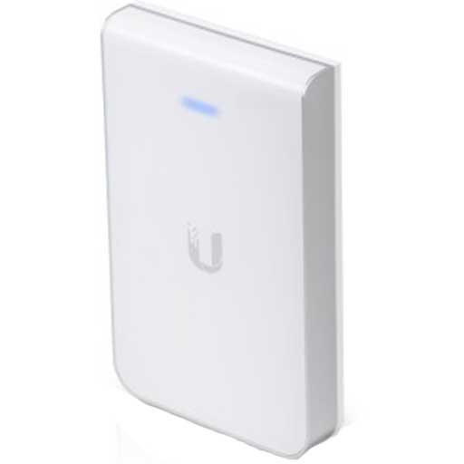 [UBIQUITINETWORKS_UAP-AC-IW] Ubiquiti Networks Access Point UniFI doble banda cobertura 180º, MI-MO 2x2 diseño placa de pared con dos puertos adicionales, hasta 100 usuarios Wi-Fi