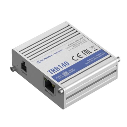 [TELTONIKA_TRB140] Teltonika Router Industrial LTE 4G, con 1 puerto Ethernet 10/100/1000Mbps Gigabit