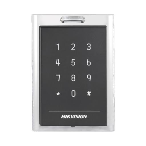 [HIKVISIONDIGITALTECHNOLOGY_DS-K1101MK] Hikvision Digital Technology Lector de Tarjetas MIFARE y Contraseñas / Conexión Wiegand y RS-485 / Estético y Fácil de Utilizar / Indicador LED