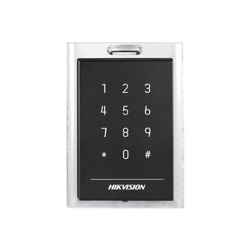 [HIKVISIONDIGITALTECHNOLOGY_DS-K1101MK] Hikvision Digital Technology Lector de Tarjetas MIFARE y Contraseñas / Conexión Wiegand y RS-485 / Estético y Fácil de Utilizar / Indicador LED