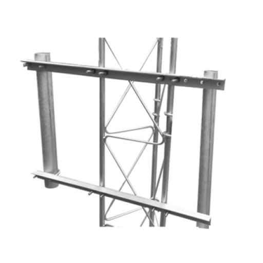 [SYSCOMTOWERS_SBL-UNI-2GD] SYSCOM TOWERS Brazo Lateral Doble Para Torre Arriostrada, Compatible con STZ30G, STZ35G y STZ45G.