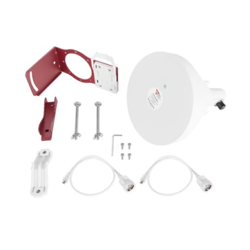 [TXPRO_TXPJHSMIMO] TX PRO Antena Tipo Horn de 30 °, 19 dBi, 4.9-6.5 GHz, Ideal para ambientes de alto ruido,  Tipo de conector N-Hembra, con montaje y jumpers incluidos 