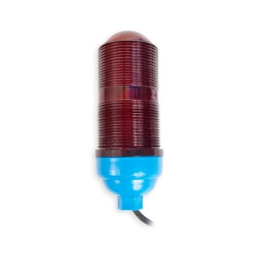 [SYSCOMTOWERS_SLOP-5] SYSCOM TOWERS Lámpara de Obstrucción Básica con Globo Rojo de Policarbonato (Con Foco).