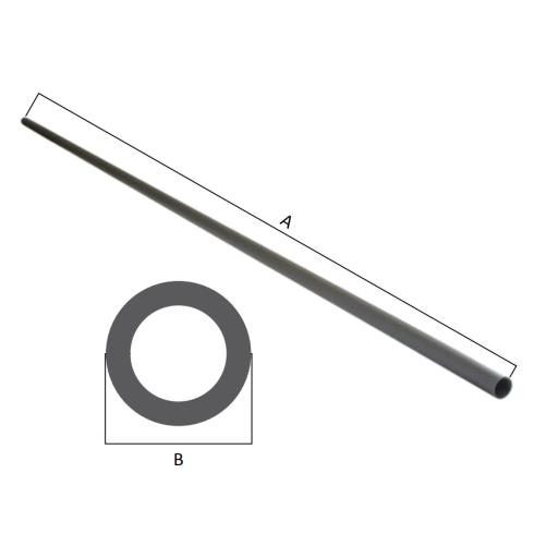 [SYSCOMTOWERS_SM-ALU2] SYSCOM TOWERS Mástil de Aluminio Natural 2" de Diámetro, 2 metros de Altura.