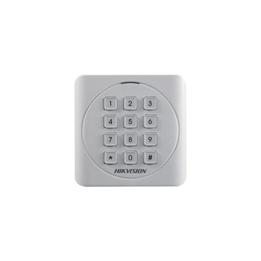 [HIKVISIONDIGITALTECHNOLOGY_DS-K1801EK] Hikvision Digital Technology Lector de Tarjetas PROX EM y Contraseñas / Exterior IP65 / Wiegand / Compatible con Cualquier Panel / PEQUEÑO y ESTETICO