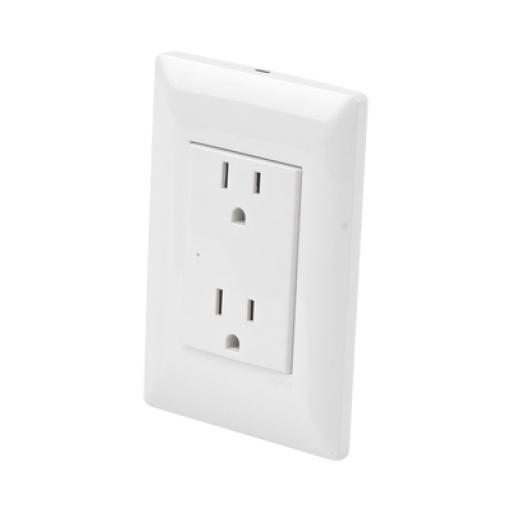 [TOTALGROUND_INTELI-GROUND] Total Ground Contacto Inteligente de Pared Doble 120, 15A, con Supresor de Picos Tipo A.