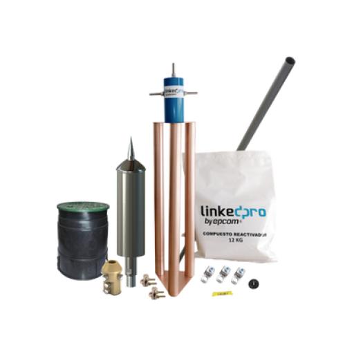 [APLICACIONESTECNOLÓGICAS_AT-5315-KIT] Aplicaciones Tecnológicas Kit Pararrayo PDC Flash Captor, Avance de Cebado:15 µs. Diámetro de Protección Máx: 70 m. Incluye Electrodo y Accesorios p/Torre.