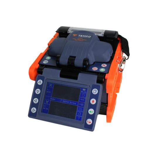 [TEMPO_915FS-KIT1] Tempo Fusionadora de Fibra Óptica de Alineación Activa por Revestimiento con 4 Motores con Perdida Típica (SM); 0.02 dB (MM); 0.04 dB) con Pantalla Touch