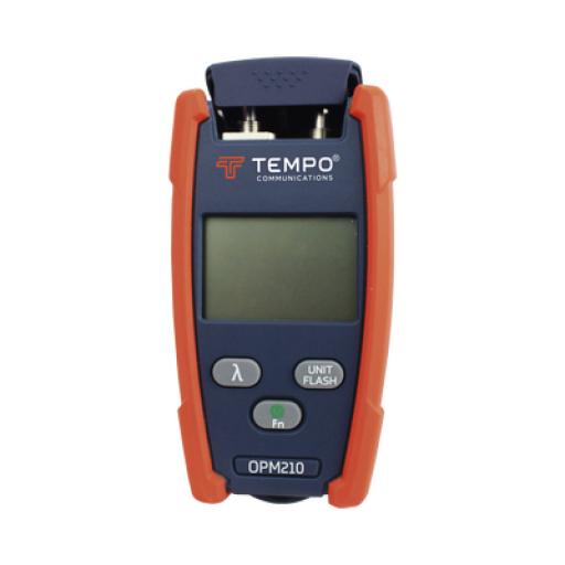 [TEMPO_OPM-210] Tempo Medidor de Potencia (Micro OPM) para Fibra Óptica con Localizador Visual de Fallos (VFL), entrada universal de 2.5 mm (para conectores SC, ST y FC)