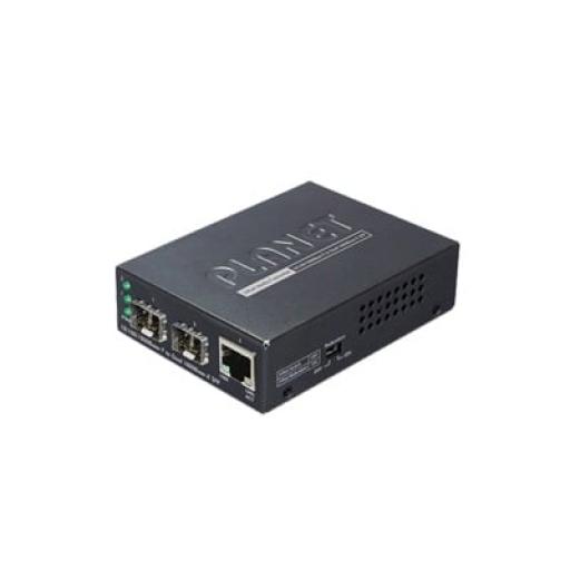 [PLANET_GT-1205A] Planet Convertidor de Medios con Doble Puerto SFP 1000BASE-FX/SX/LX y Puerto Ethernet 1000Base-T 