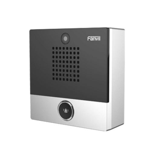 [FANVIL_I10SV] Fanvil Mini video Intercomunicador para hotelería y hospitales, con diseño elegante, PoE, cámara 1Mpx, 1 botón, 1 relevador integrado de salida y entrada.