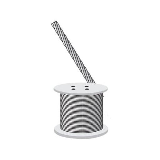 [SYSCOM_S-RET-635] Syscom Cable de retenida 1/4", 2160 kg de resistencia (Metro).