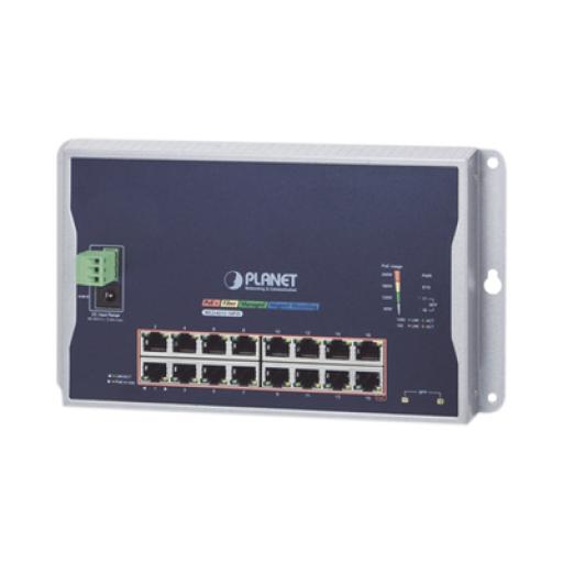 [PLANET_WGS-4215-16P2S] Planet Switch Industrial Administrable Capa 2 de Pared,16 Puertos PoE 802.3at Gigabit y 2 Puertos SFP