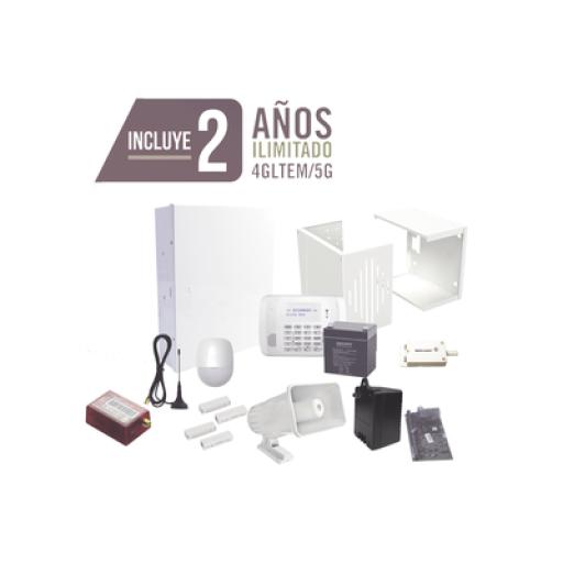 [HONEYWELLHOMERESIDEO_KIT2MINI] HONEYWELL HOME RESIDEO KIT de Alarma con 2 AÑOS de Comunicación Ilimitada 4GLTEM / 5G