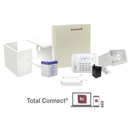 [HONEYWELLHOMERESIDEO_VISTA-48/62RF-TB] HONEYWELL HOME RESIDEO Kit con panel de alarma para 48 zonas con teclado alfanumérico y receptor inalámbrico interconstruido, Batería, Transformador y Sirena