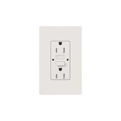 [LUTRON_CAR15GFSTWHS] Lutron Tomacorriente 125V 15A resistente a manipulaciones, color blanco.