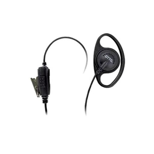 [OTTO_E1-ET2MS131] Otto Micrófono-Audífono tipo Anillo, Cable con 40 lbs de Resistencia. Motorola EP450, MAGONE, DEP450 y Hytera series TC500/600/700