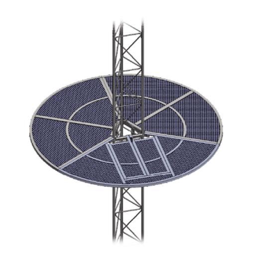 [SYSCOMTOWERS_SOM-30] SYSCOM TOWERS Sistema Anti Escala tipo Sombrilla para Torre STZ30G. Galvanizada por Inmersión en Caliente.