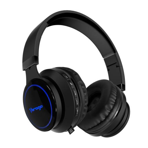[VORAGO_HPB-201 LED] Vorago DIADEMA VORAGO BLUETOOTH 5.0/3.5 MM MICROSD NEGRO HPB-201-LED