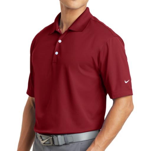 [NIKE_C373749S/R] Nike Playera Polo Dri-FIT color Rojo Obscuro para Hombre