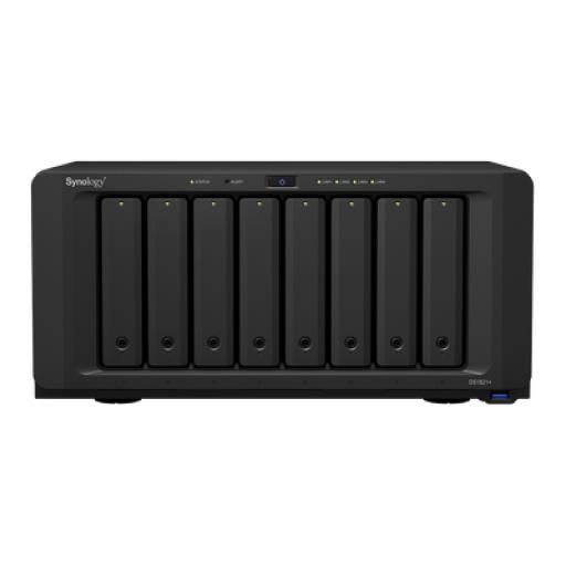 [SYNOLOGY_DS1821PLUS] Synology Servidor NAS de 8 Bahías (Expandible a 18 Bahías) / Hasta 324 TB / 4 GB RAM / Servicio Nube Gratis (P2P) / Administración Remota y Respaldo Programado
