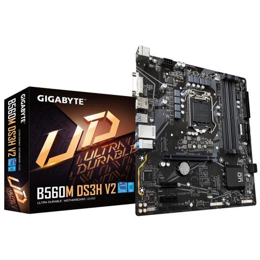 [GIGABYTE_B560M DS3H V2] Gigabyte B560M DS3H V2 placa base Intel B560 Express LGA 1200 micro ATX