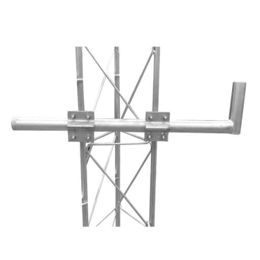 [SYSCOMTOWERS_SBL-UNI-1G] SYSCOM TOWERS Brazo tipo Bastón. Inmersión en Caliente. Largo: 80 cm. Alto: 20 cm. Tubo: 1-1/2" Ced.30