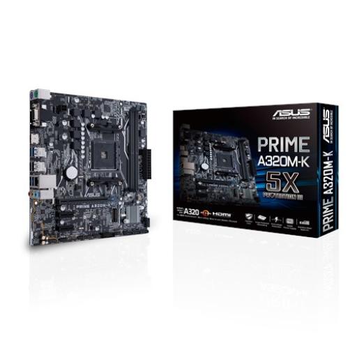 [ASUS_PRIME A320M-K] Tarjeta madre ASUS Micro ATX MB PRIME A320M-K S-AM4 AMD A320
