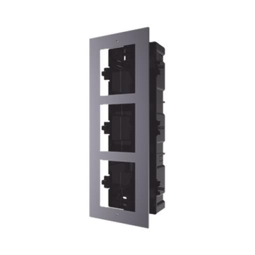 [HIKVISIONDIGITALTECHNOLOGY_DS-KD-ACF3] Hikvision Digital Technology Base de 3 Espacios para EMPOTRAR Módulos de Videoporteros Hikvision