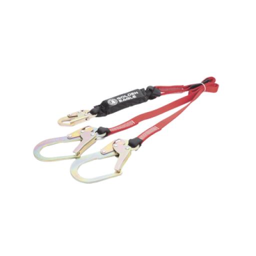 [VARIOS_SAWDG18] VARIOS Cable Amortiguador de Caída con Doble Gancho de Sujeción. Ideal para Escalar Torres o Estructuras.